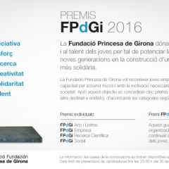 Oberta la convocatòria dels Premis FPdGi 2016 fins el 30 de novembre